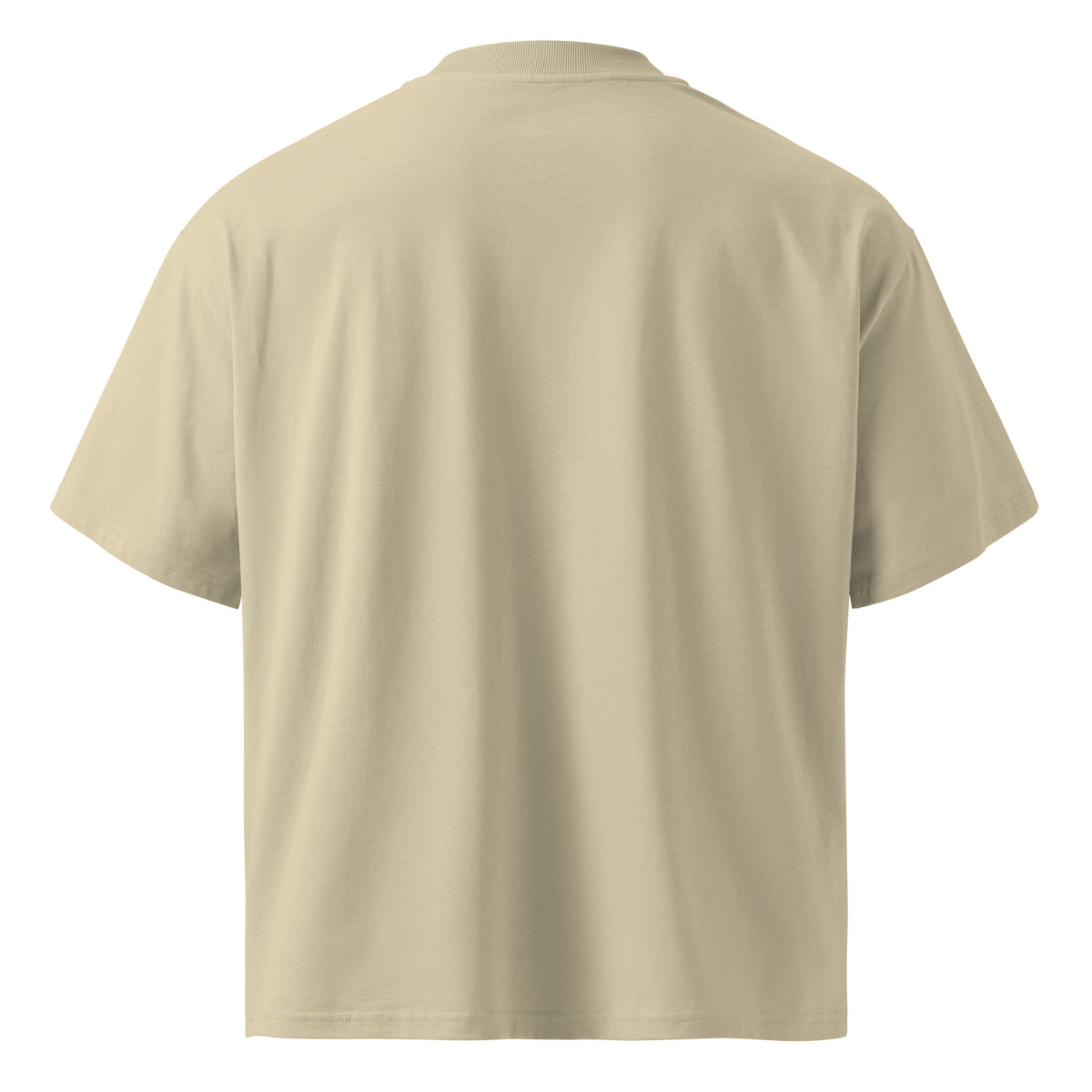 Think Before You Accept Tee crema de Daring Brains, mockup del producto