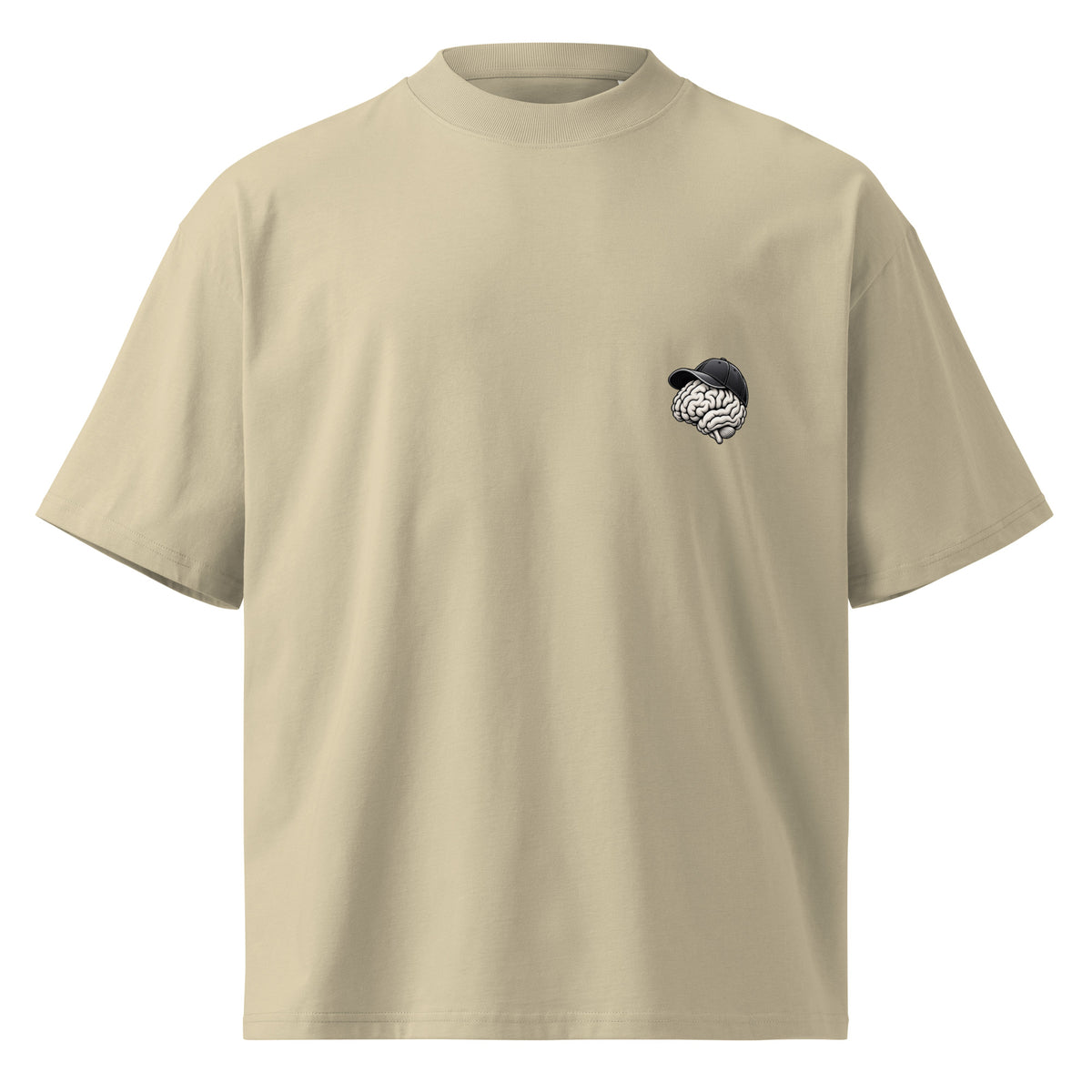 Autopilot: OFF Back Tee crema de Daring Brains, mockup del producto