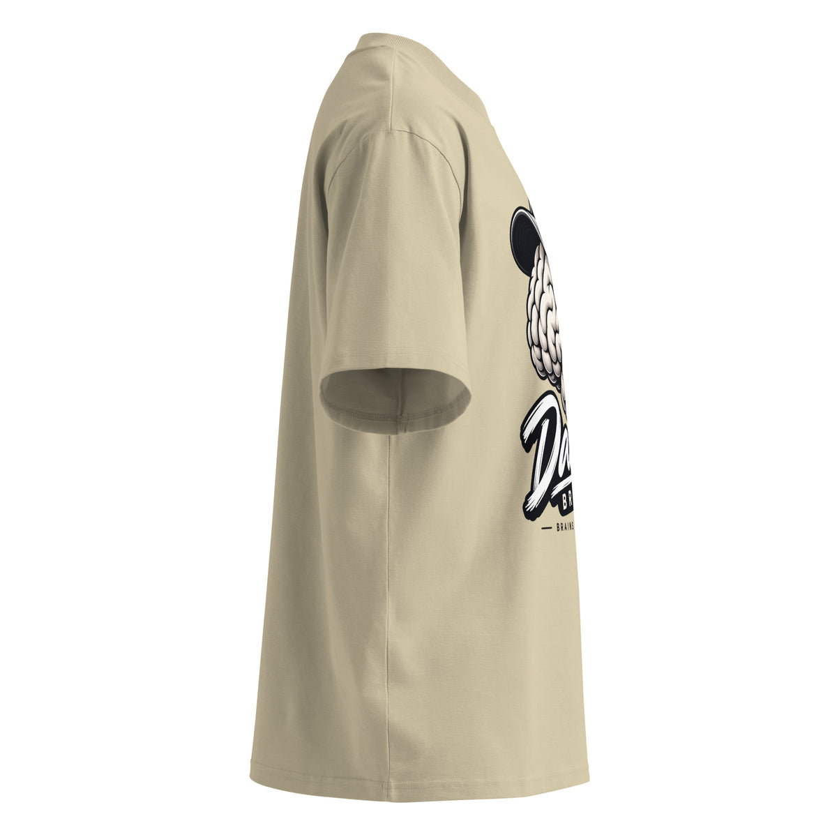 Essential Tee crema de Daring Brains, lateral